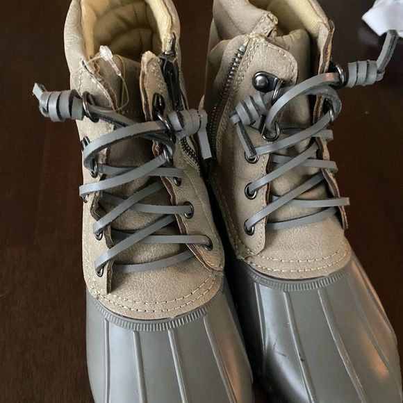 Nautica Shoes - Nautica Sea Ripple Duck Boots Gray Taupe 10